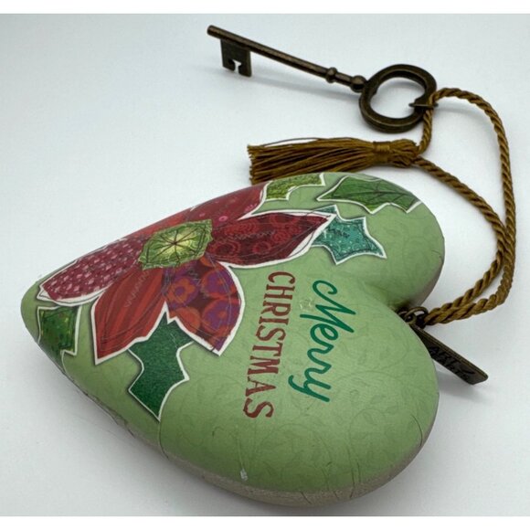 HEART Ornament Merry Christmas From the HEART Lori Siebert DemDaco Key - Picture 2 of 6